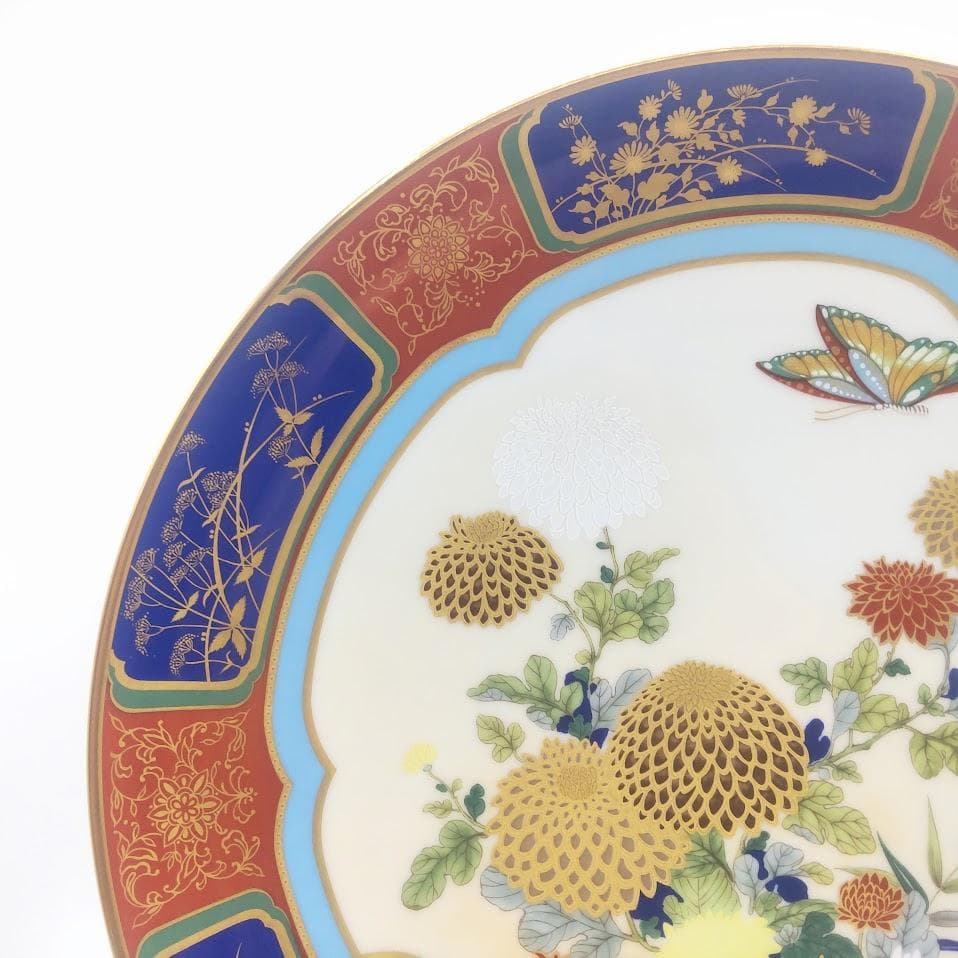 Noritake ノリタケ 紀年額皿 花蝶図 イヤープレート 飾り皿 2枚　大皿