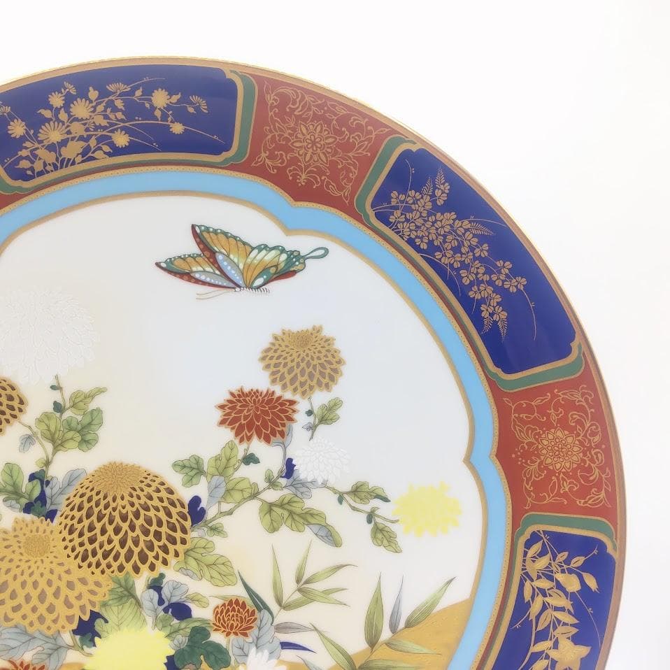 Noritake ノリタケ 紀年額皿 花蝶図 イヤープレート 飾り皿 2枚　大皿