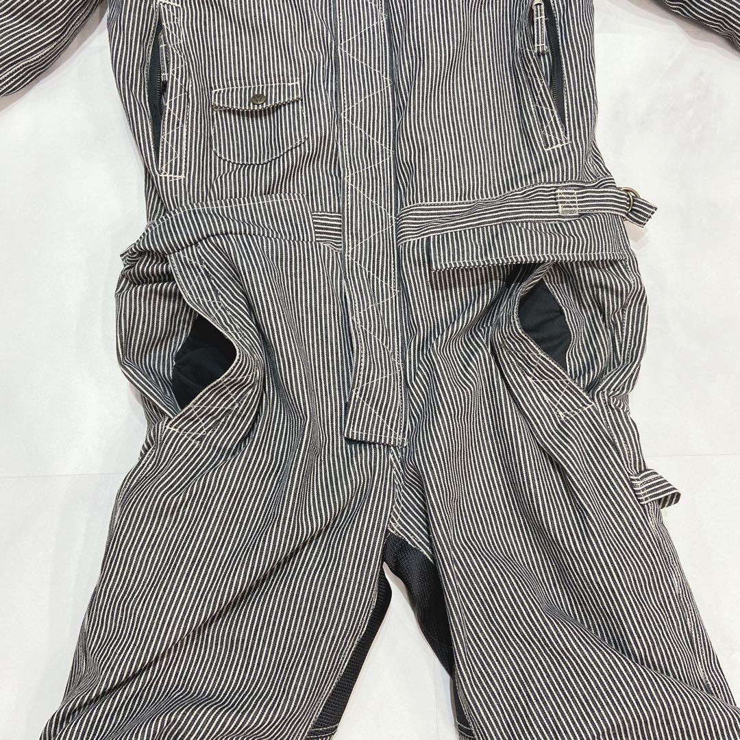 VANSON 冬用　バイクウェア　デニム　カバーオール ツナギ　 L