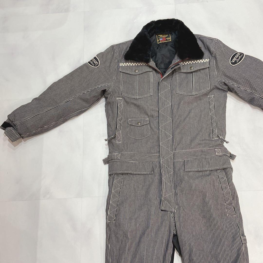 VANSON 冬用　バイクウェア　デニム　カバーオール ツナギ　 L