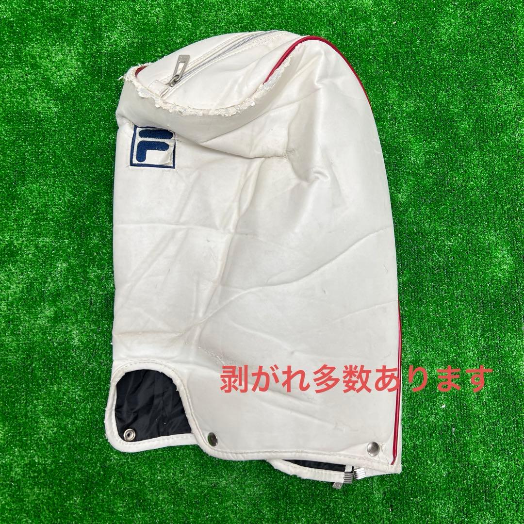 フィラ　FILA キャディバッグ　7インチ　ゴルフ　中古品　ホワイト　レッド