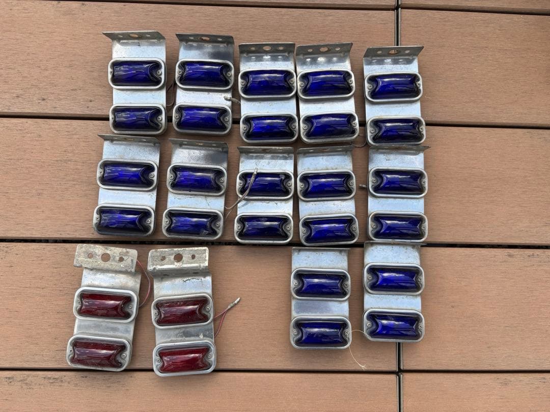 角マーカー2連　28個　赤，瑠璃色　竹村商会