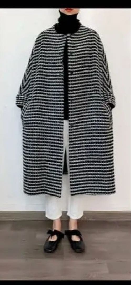 ツイード ロングコート