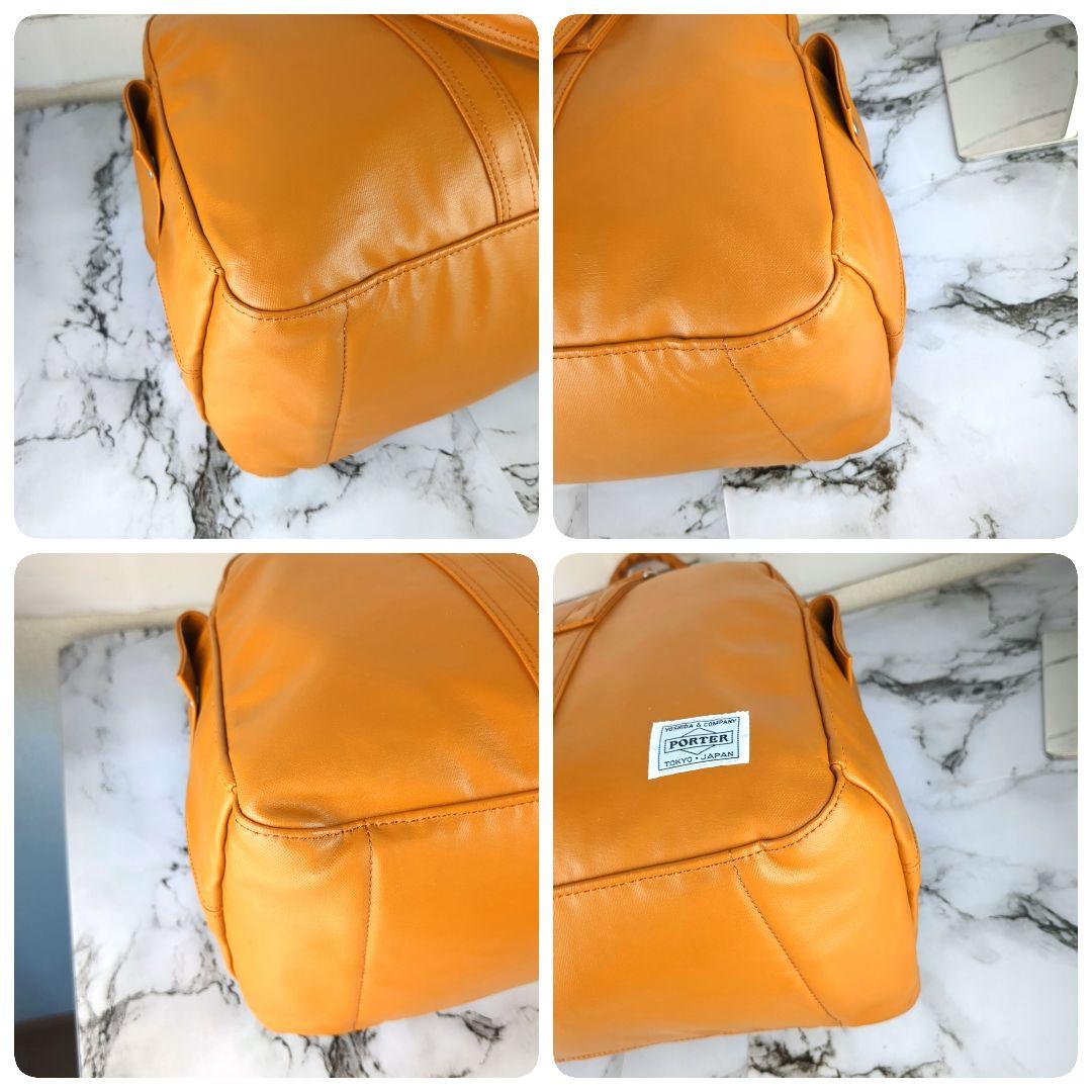 【未使用級】ポーター☆A4　フリースタイル　キャメル　ミニボストン　旅行