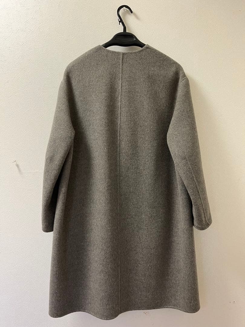 セオリーリュクス ノーカラーコート ダブルフェイススモールサイズ