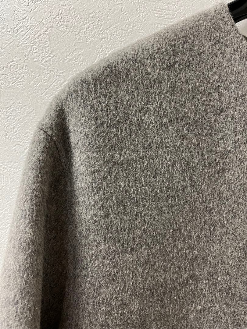 セオリーリュクス ノーカラーコート ダブルフェイススモールサイズ