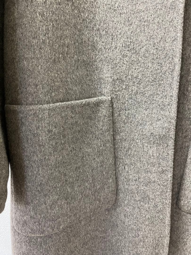 セオリーリュクス ノーカラーコート ダブルフェイススモールサイズ