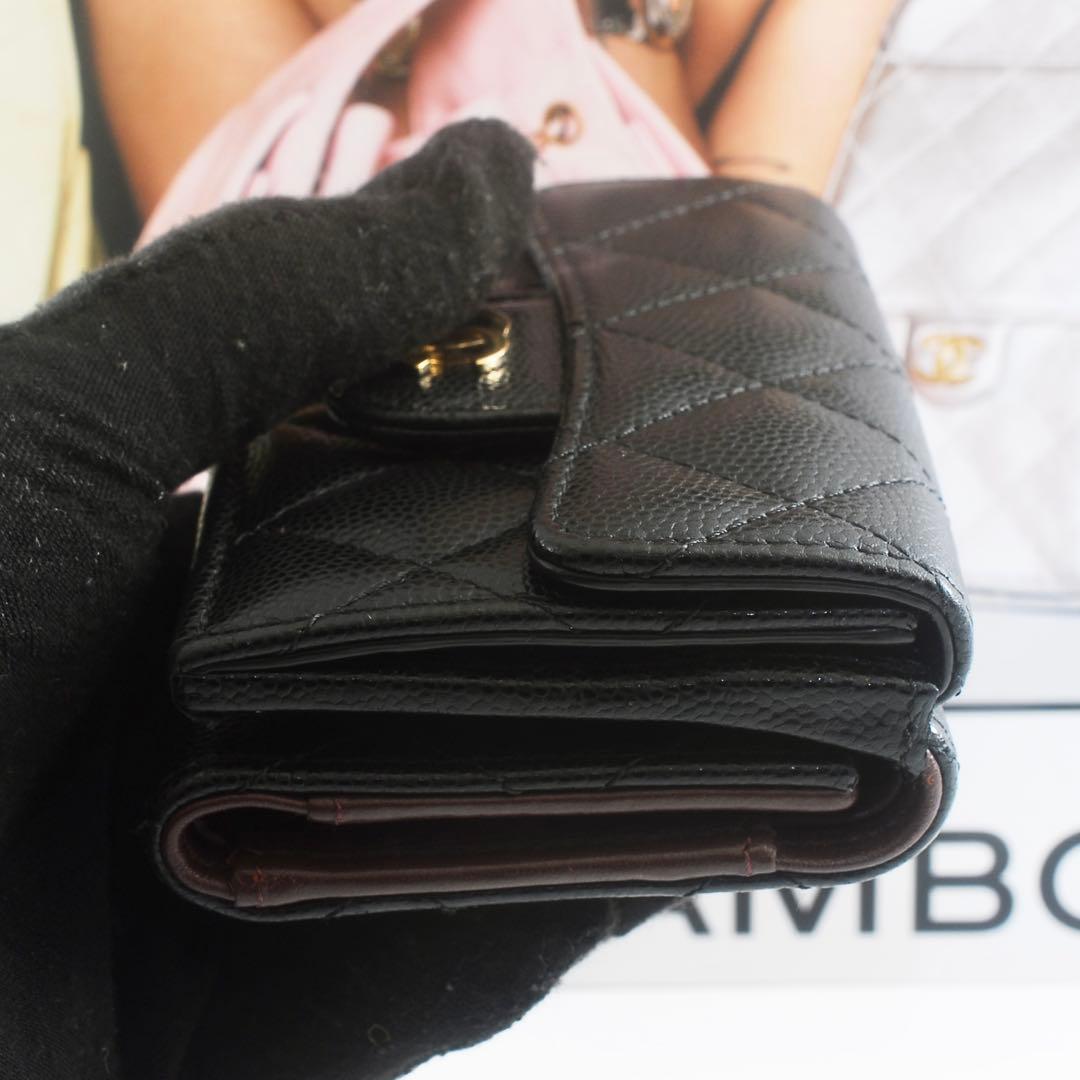 極美品＊31番台＊シャネル＊キャビアスキン＊マトラッセ＊スモールウォレット＊財布