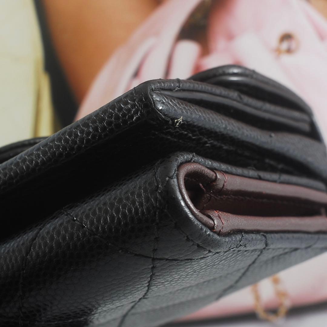 極美品＊31番台＊シャネル＊キャビアスキン＊マトラッセ＊スモールウォレット＊財布