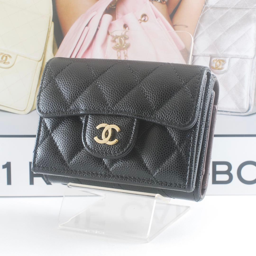 極美品＊31番台＊シャネル＊キャビアスキン＊マトラッセ＊スモールウォレット＊財布