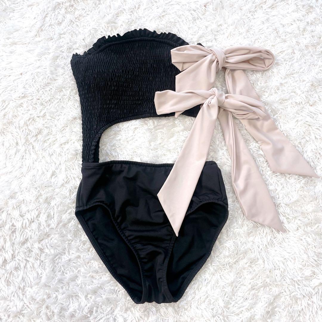 水着・ラッシュガード herlipto swim wear Double Bow One Piece
