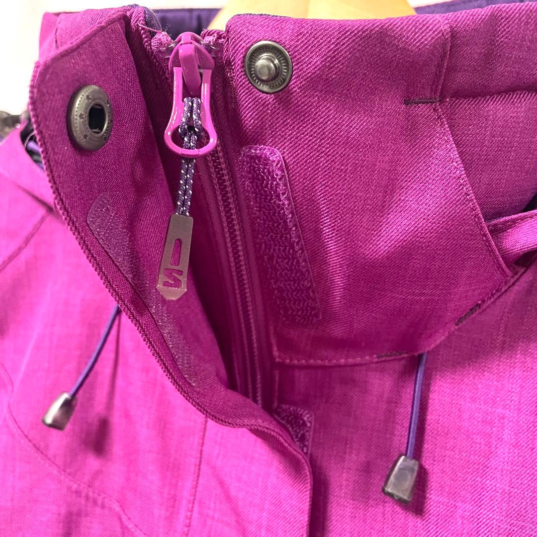 【美品】 salomon サロモン スノーボードウェアS 紫