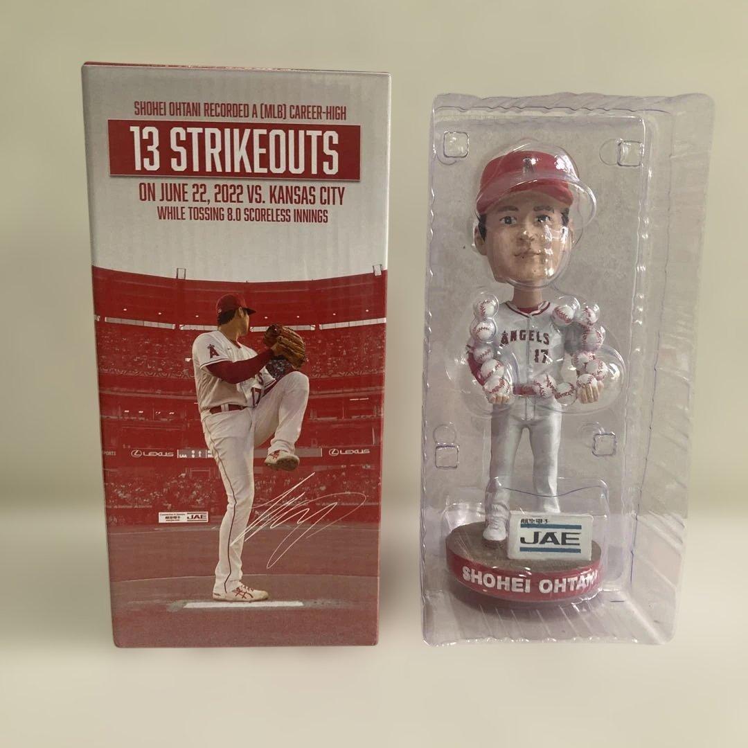 限定配布品 大谷翔平13奪三振メジャー最多新記録記念 ボブルヘッドフィギュア