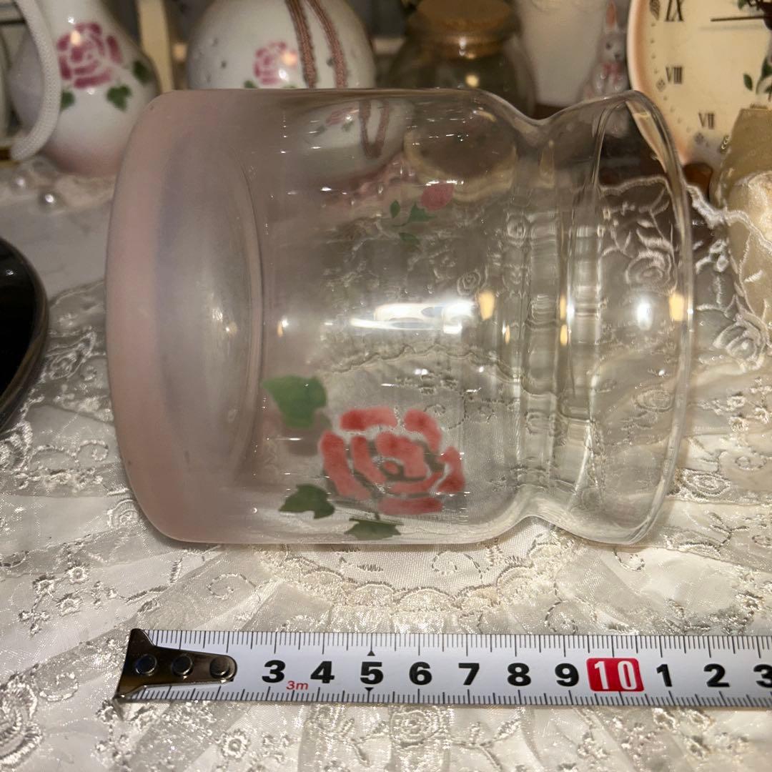 マニーローズ　ガラスキャニスター2点セット