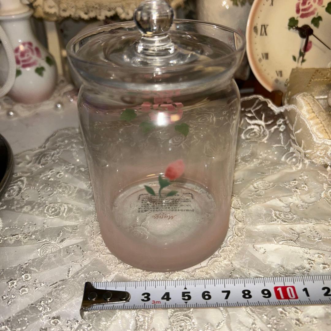 マニーローズ　ガラスキャニスター2点セット