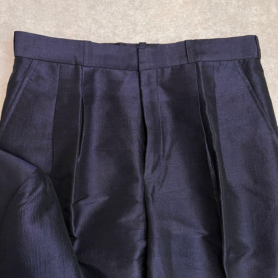 90s ヴィンテージ ダブルスーツ セットアップ 成人式 ネイビー×パープル