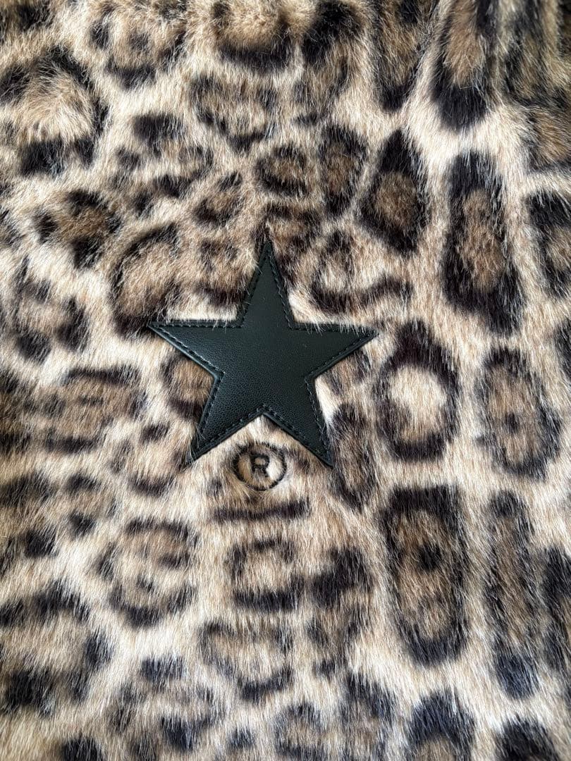 美品❗️ コンバース　2WAY レオパードエコファーバッグ