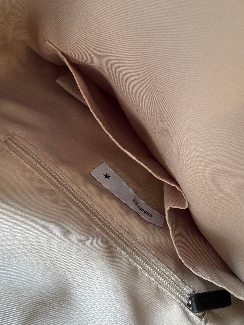 美品❗️ コンバース　2WAY レオパードエコファーバッグ