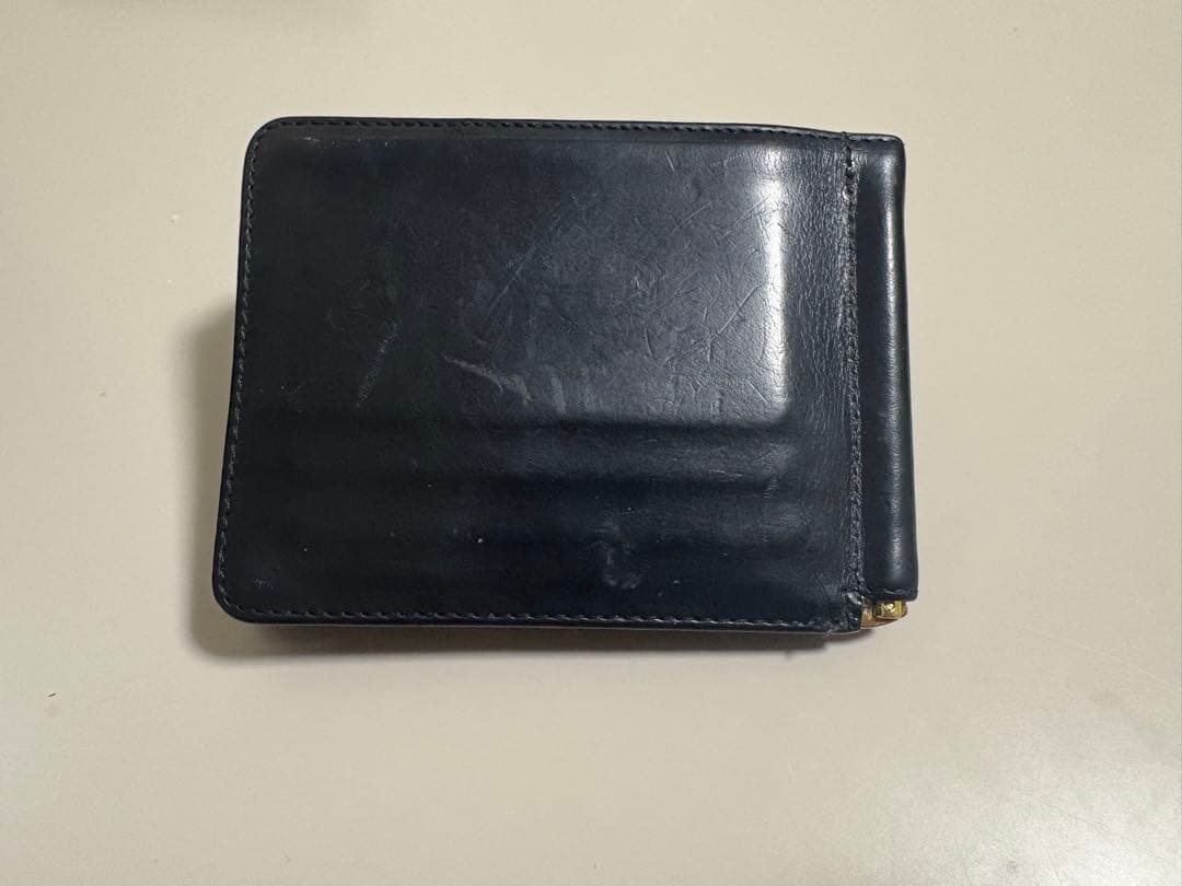 グレンロイヤル　ブライドルレザー　マネークリップ　小銭入れ付き