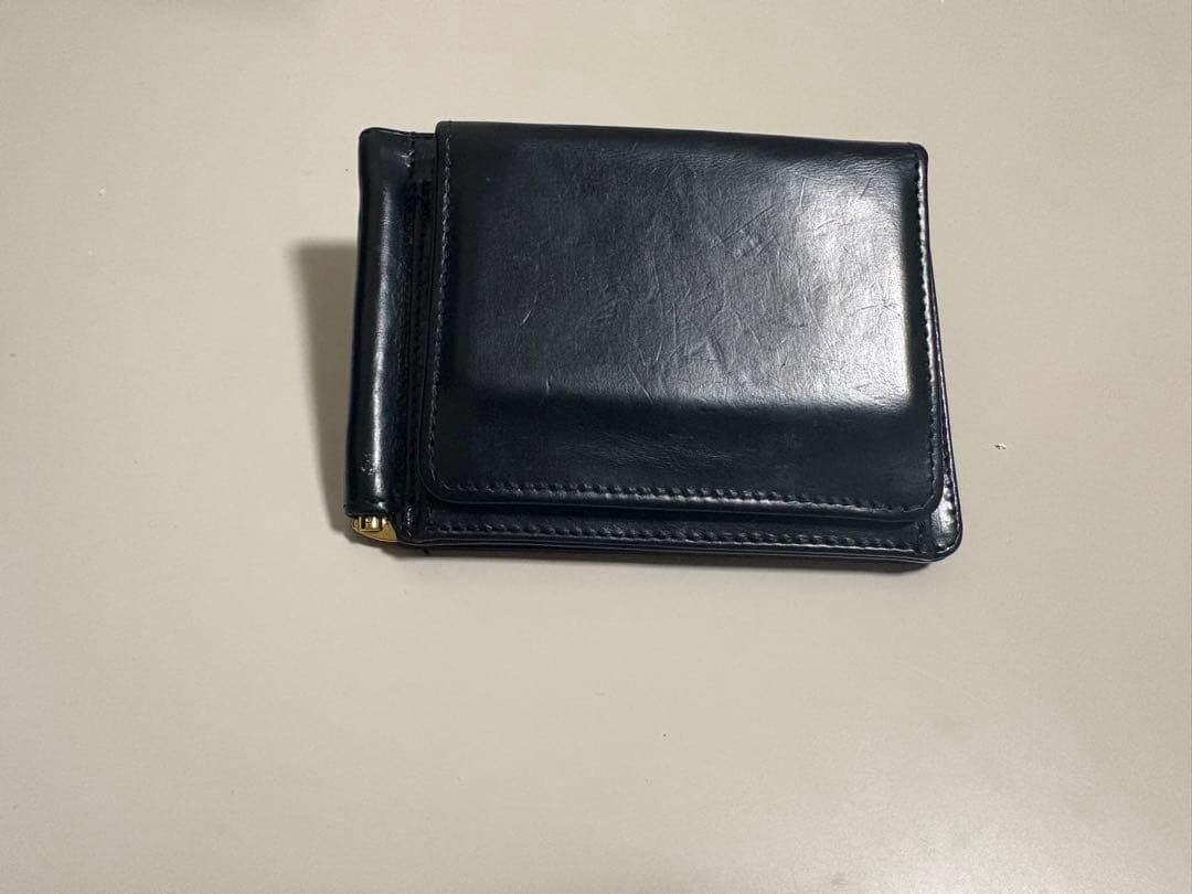 グレンロイヤル　ブライドルレザー　マネークリップ　小銭入れ付き