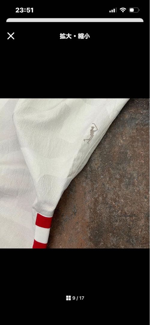 MARK & LONA ホワイト ストライプ パンツ