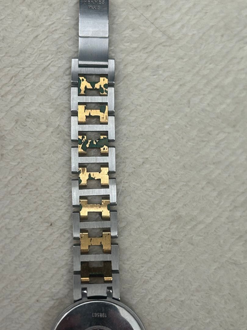 HERMES 腕時計 コンビ コマ2個付き