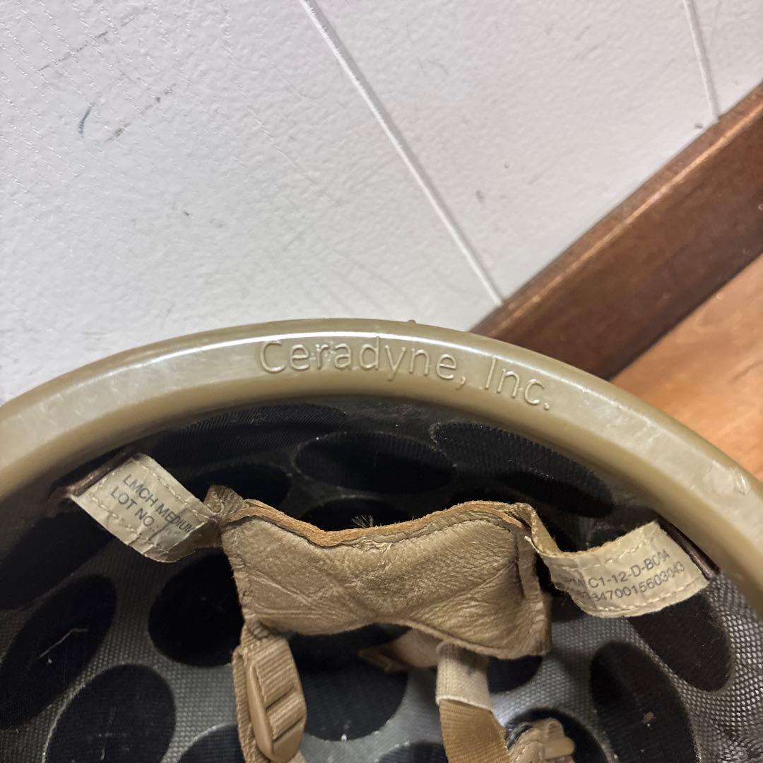 米軍　実物　ECH HELMET CERADYNE 社製HELMET LARGE