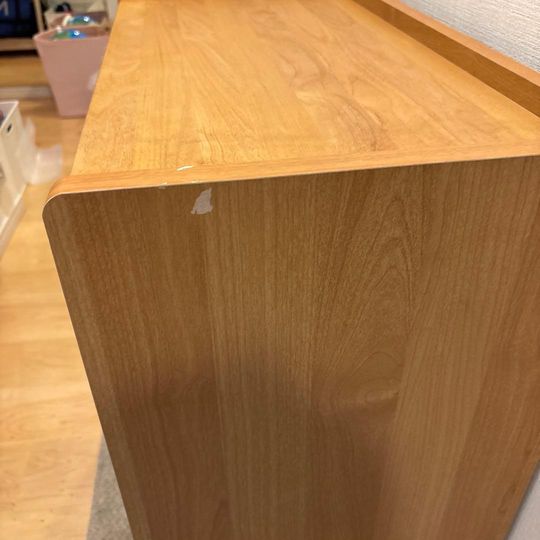 ベルメゾン　ランドセルラック　木製オープンシェルフ 引き出し付き