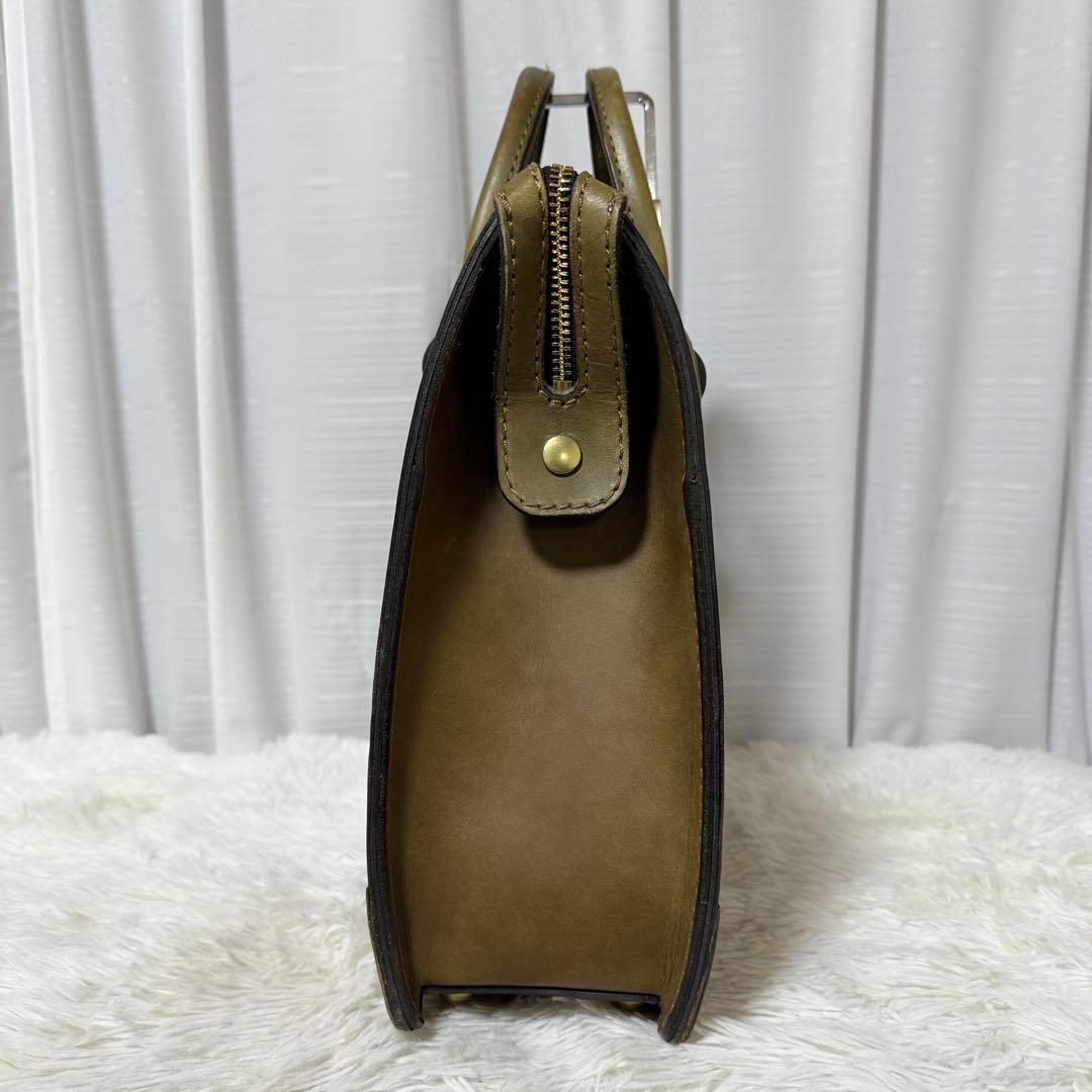 ⭐️美品⭐️　HERZ　ヘルツ　2way　ハンドバッグ　ファスナー式開閉