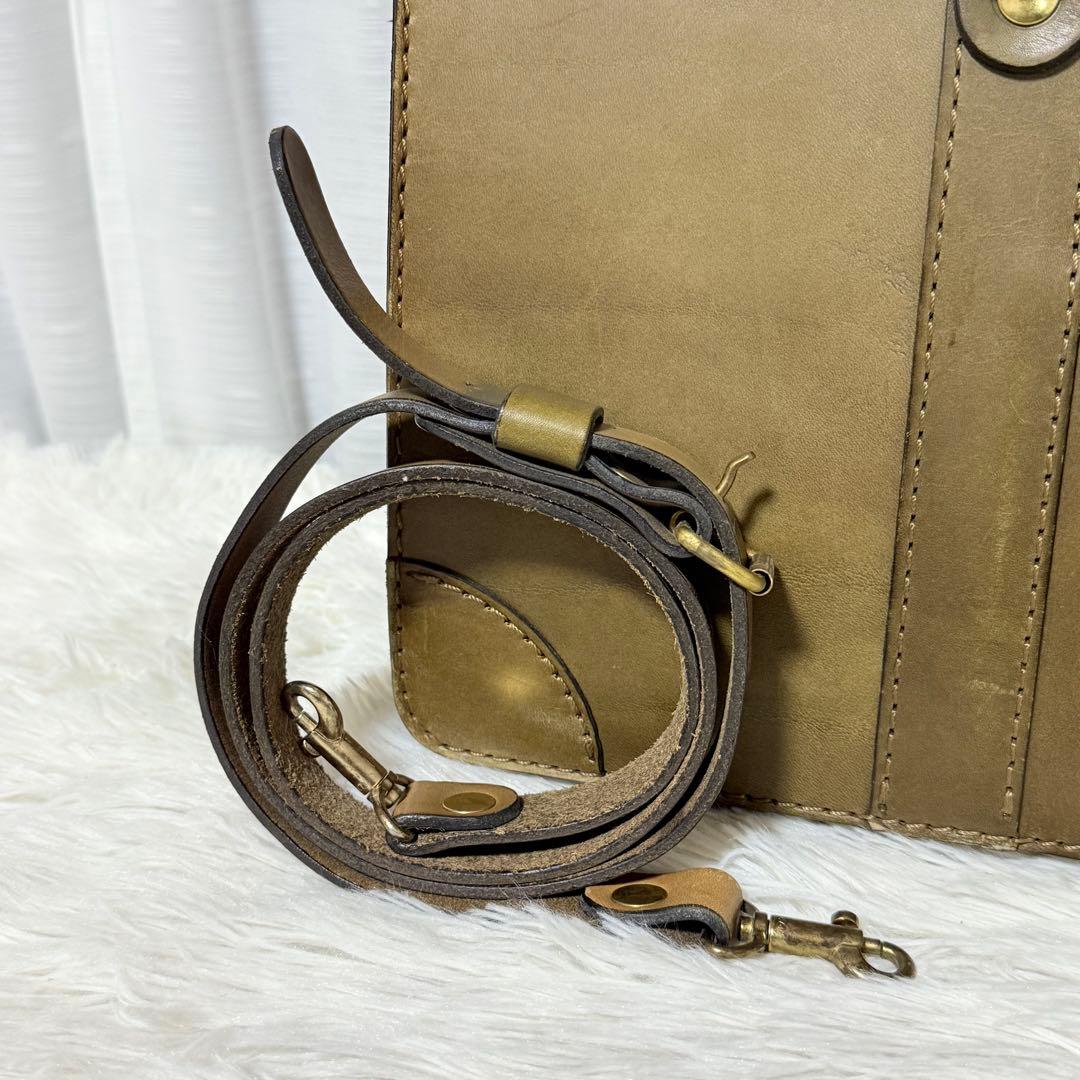 ⭐️美品⭐️　HERZ　ヘルツ　2way　ハンドバッグ　ファスナー式開閉