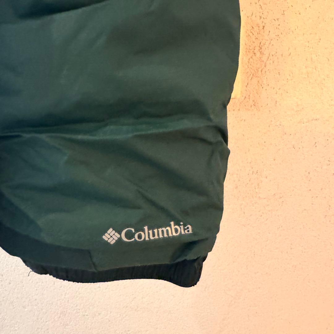 【A】Colombia スキーウェア XS 緑色/3T 青色　セット