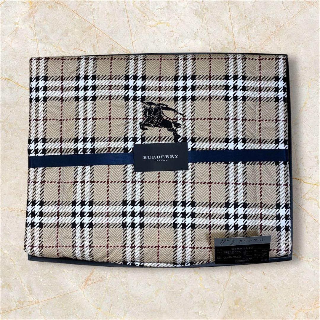 BURBERRY チェック柄 肌掛け羽毛布団