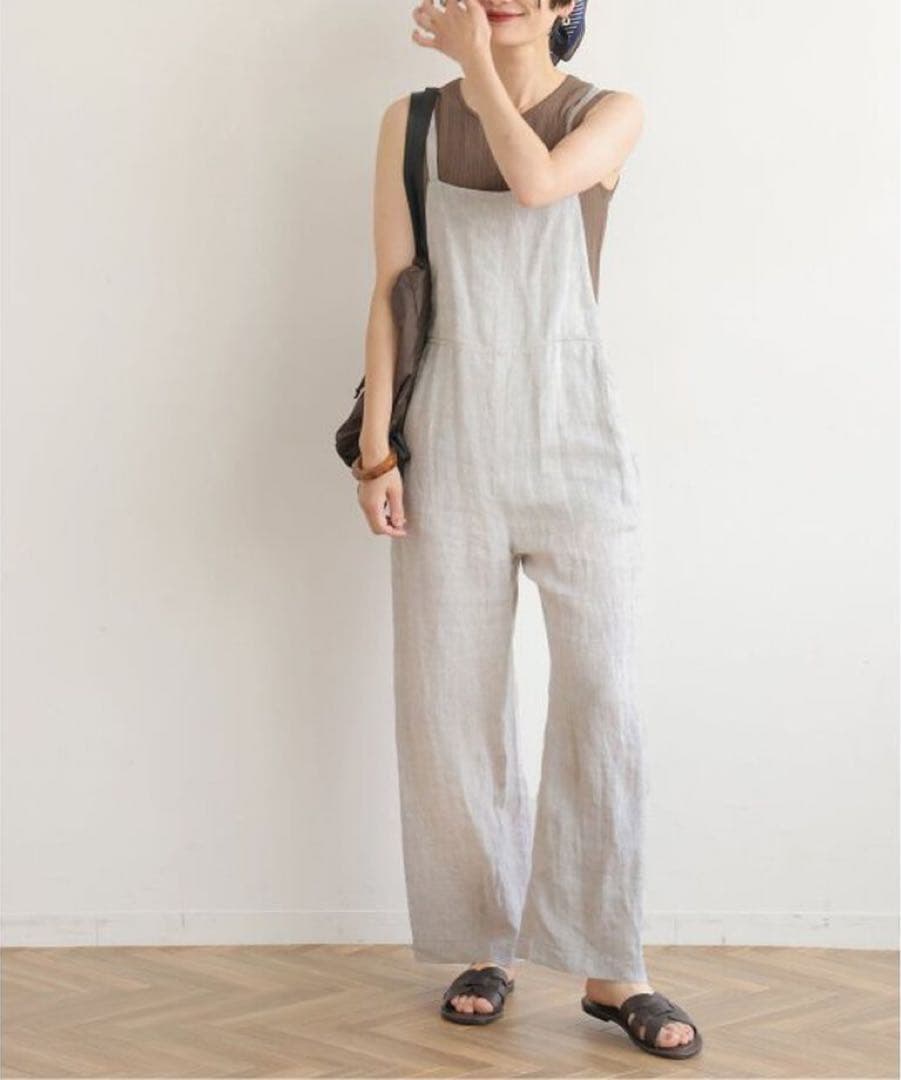 JOURNALSTANDARD relume No.14フレンチリネンサロペット