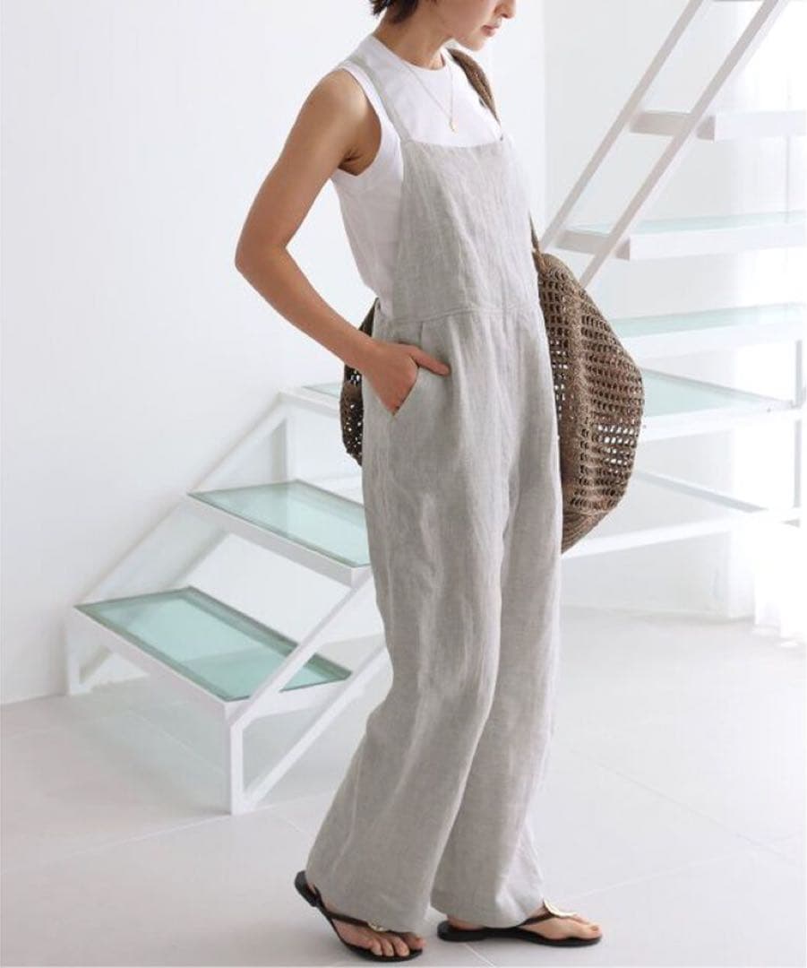 JOURNALSTANDARD relume No.14フレンチリネンサロペット