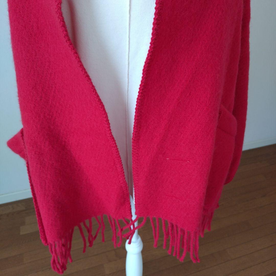 ラプアンカンクリ　LAPUAN KANKURIT ポケットショール 赤　Red