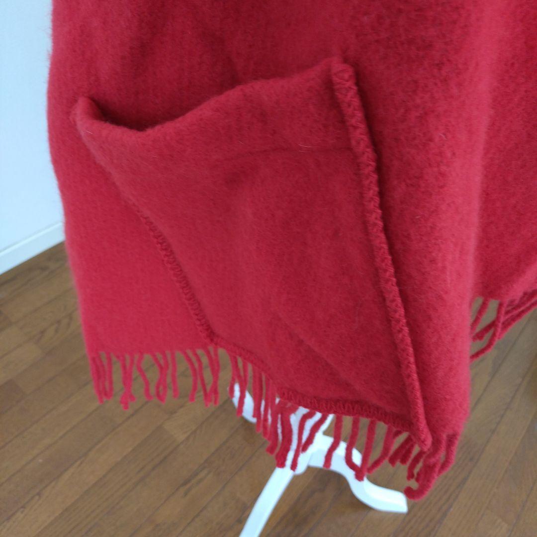 ラプアンカンクリ　LAPUAN KANKURIT ポケットショール 赤　Red