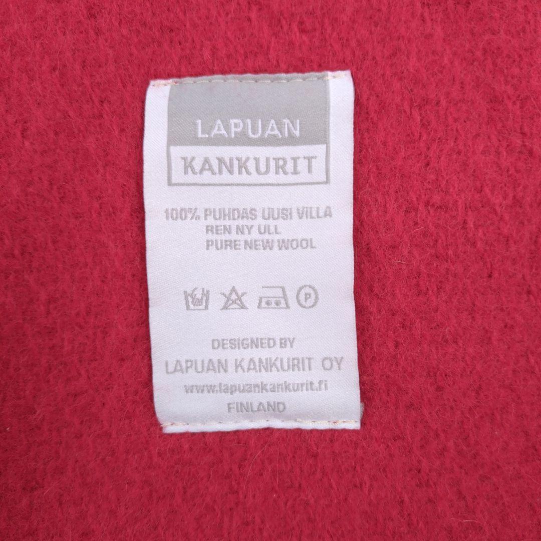 ラプアンカンクリ　LAPUAN KANKURIT ポケットショール 赤　Red