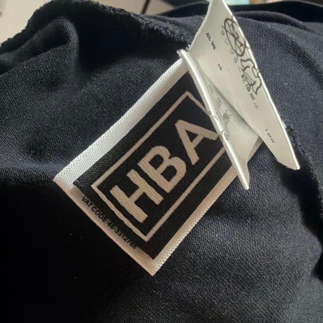 HOOD BY AIR Tシャツ ブラック/ホワイト M フードバイエアーHBA