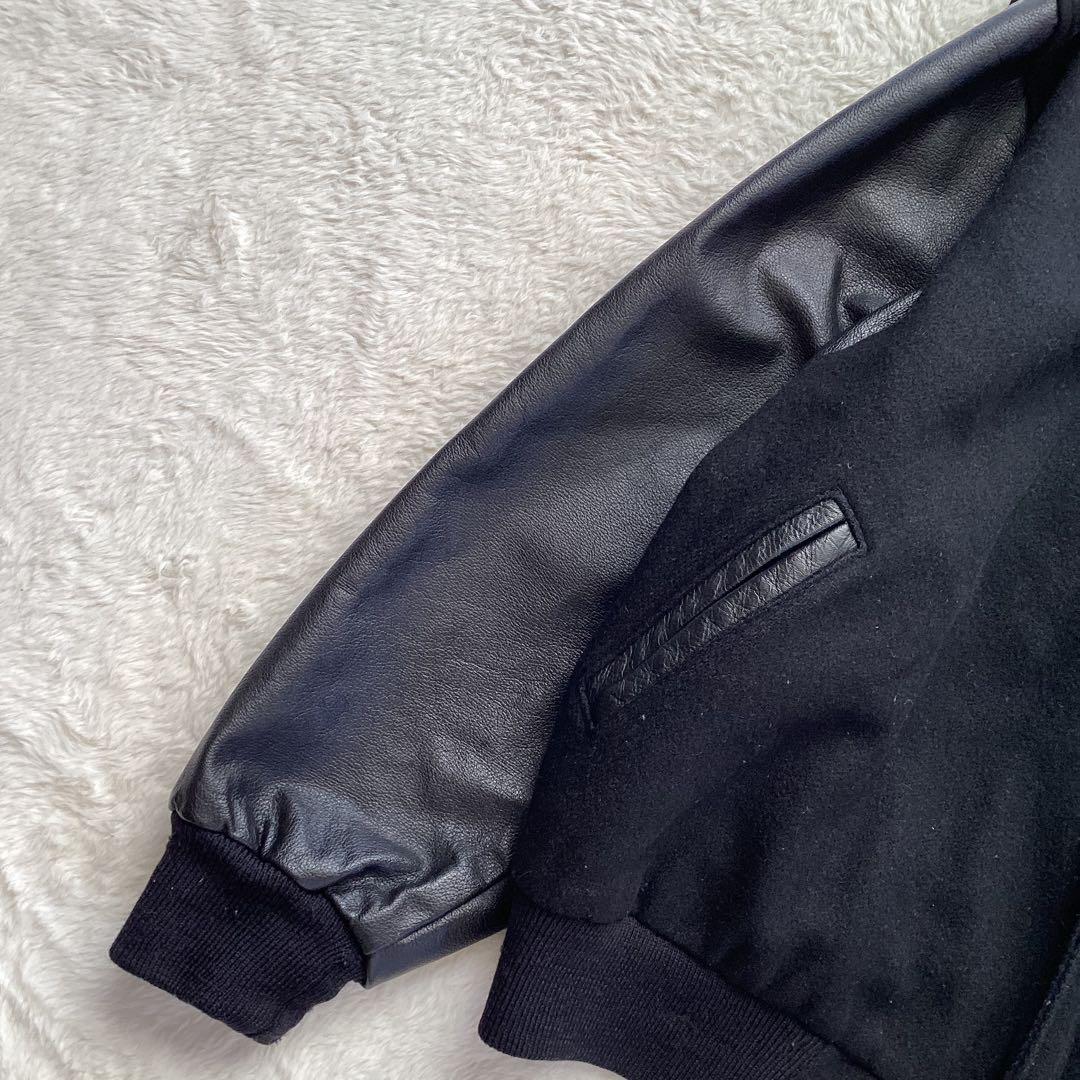 【希少】ゴールドジム スタジャン レザー切り替え USA製 XL 黒