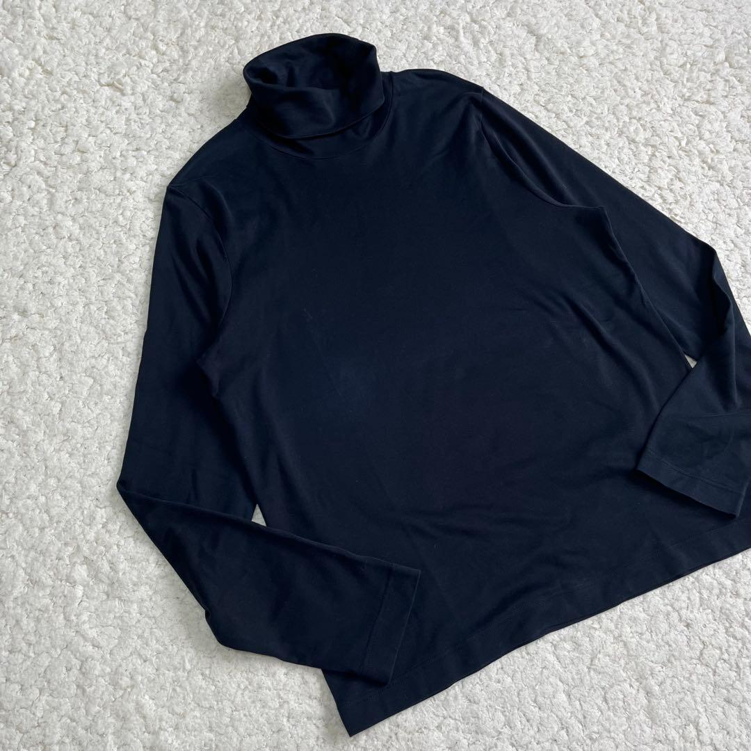 ZANONE イタリア製 タートルネックカットソー 50 ブラック