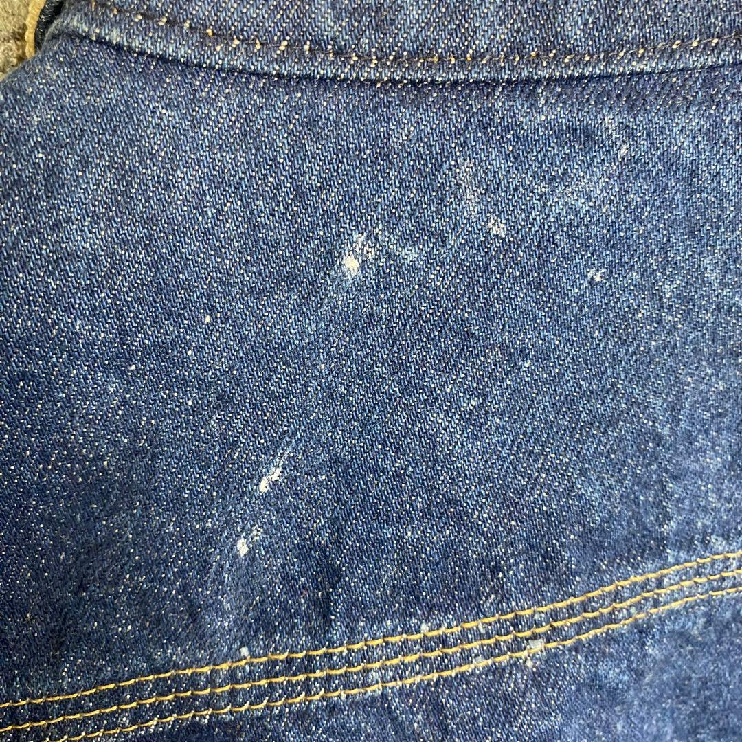 80s カーハート☆デニムジャケット 裏地チェック ゆるだぼ 星タグ ga1.