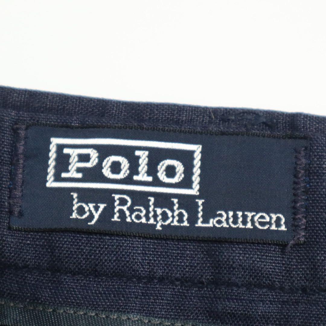 90s Polo Ralph Lauren 2タック リネン ワイドスラックス