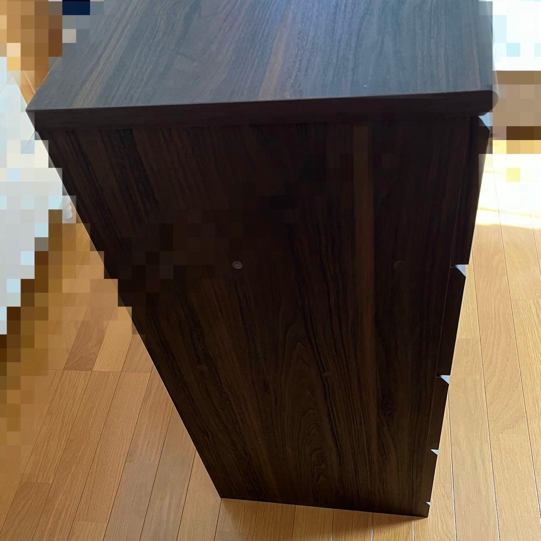 白井産業 チェスト 4段 5杯 ブラウン 取扱説明書付き