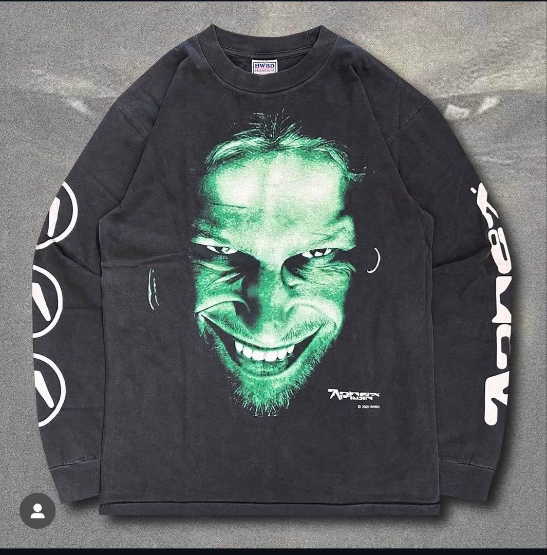 Aphex Twin グラフィック長袖カットソー