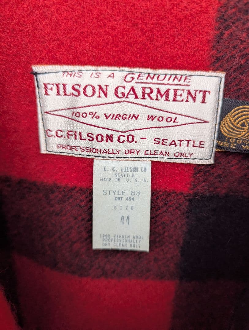 FILSON フィルソン 希少size44 USA製