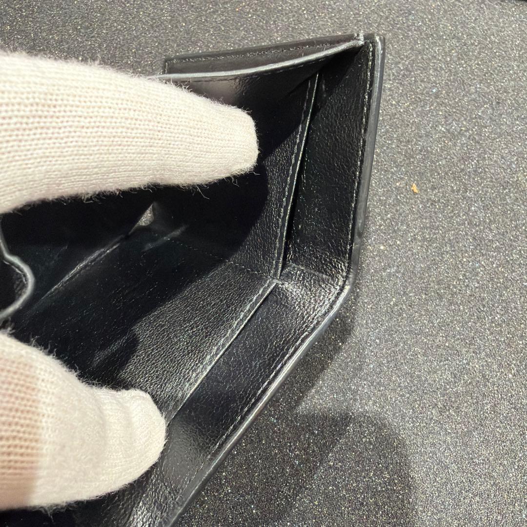 早い者勝ちBALENCIAGA ブラックレザー 三つ折り財布