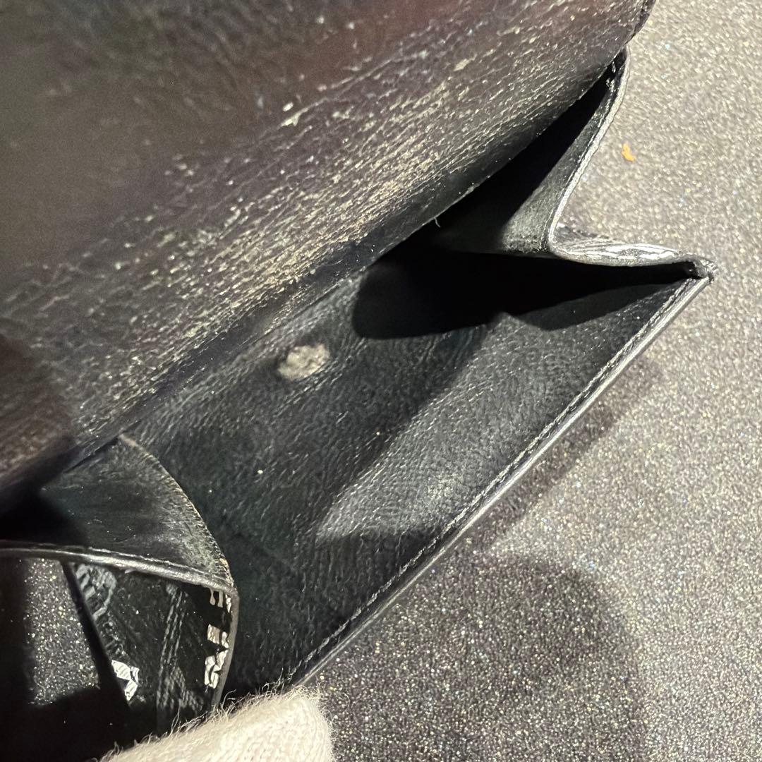 早い者勝ちBALENCIAGA ブラックレザー 三つ折り財布