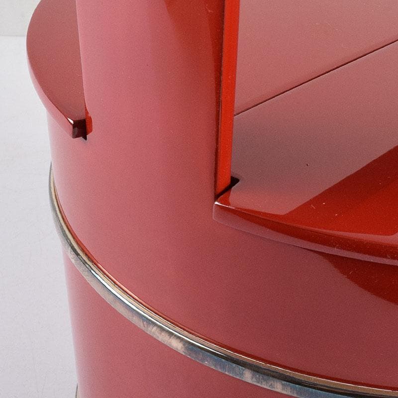 専用　浜木松峰　朱塗銀タガ　手桶水指　堀内宗完(兼中斎)極め箱　VR8538H