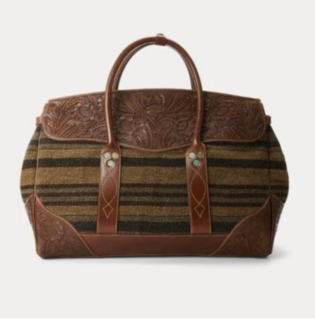 RRL★手織りジャカード オーバーナイトバッグ