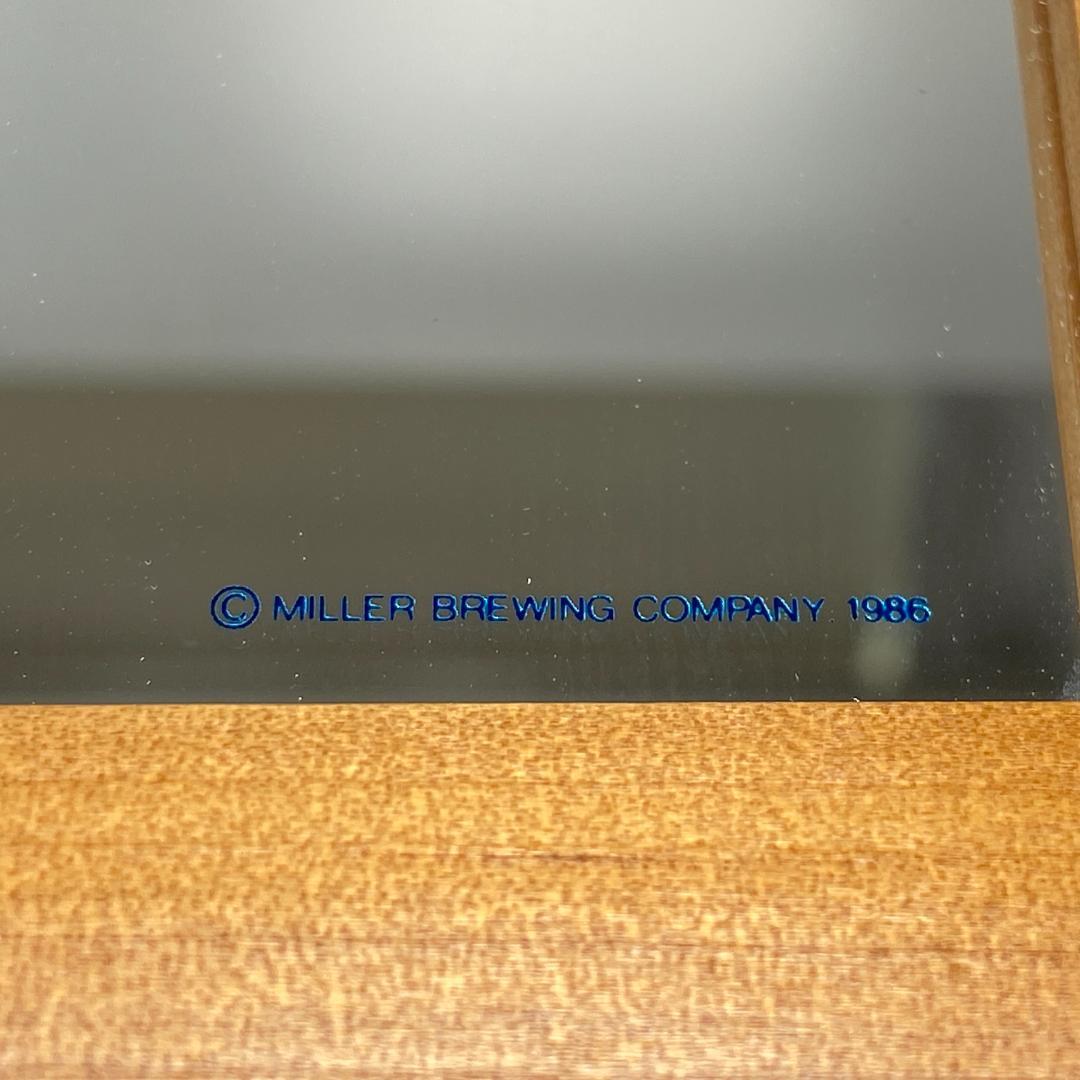 ヴィンテージ パブミラー MILLER LITEビール 1986 希少